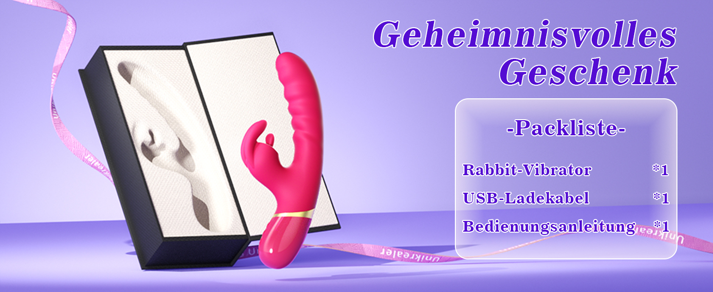 Набір вібраторів для жінок, секс-іграшки з 12 режимами, м'який дилідо з силікону, кролик-вібратор, тиха та потужна вібрація, стимулятор клітора та G-точки, секс-іграшка для жінок + додаток, мастубатор, яскраво-рожевий