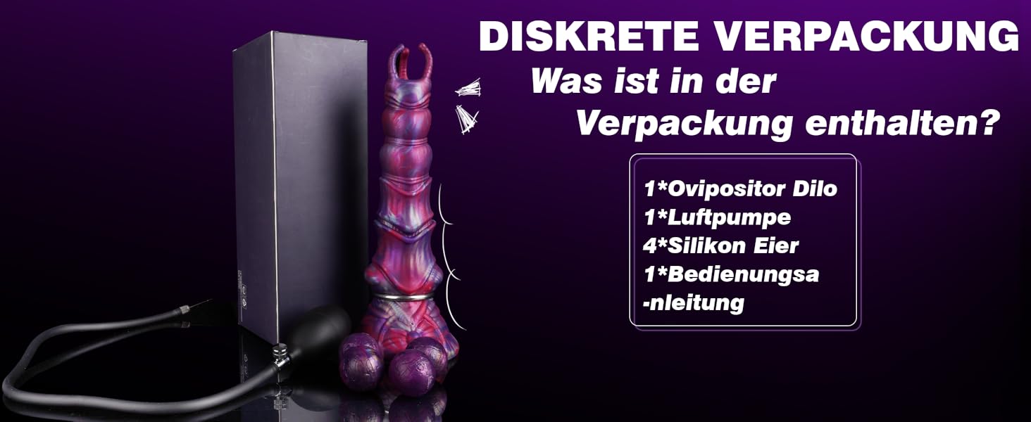 Анальний плагін Dilo Monster XXL з 4 силіконовими яйцями, 27 см - BDSM іграшки для пар