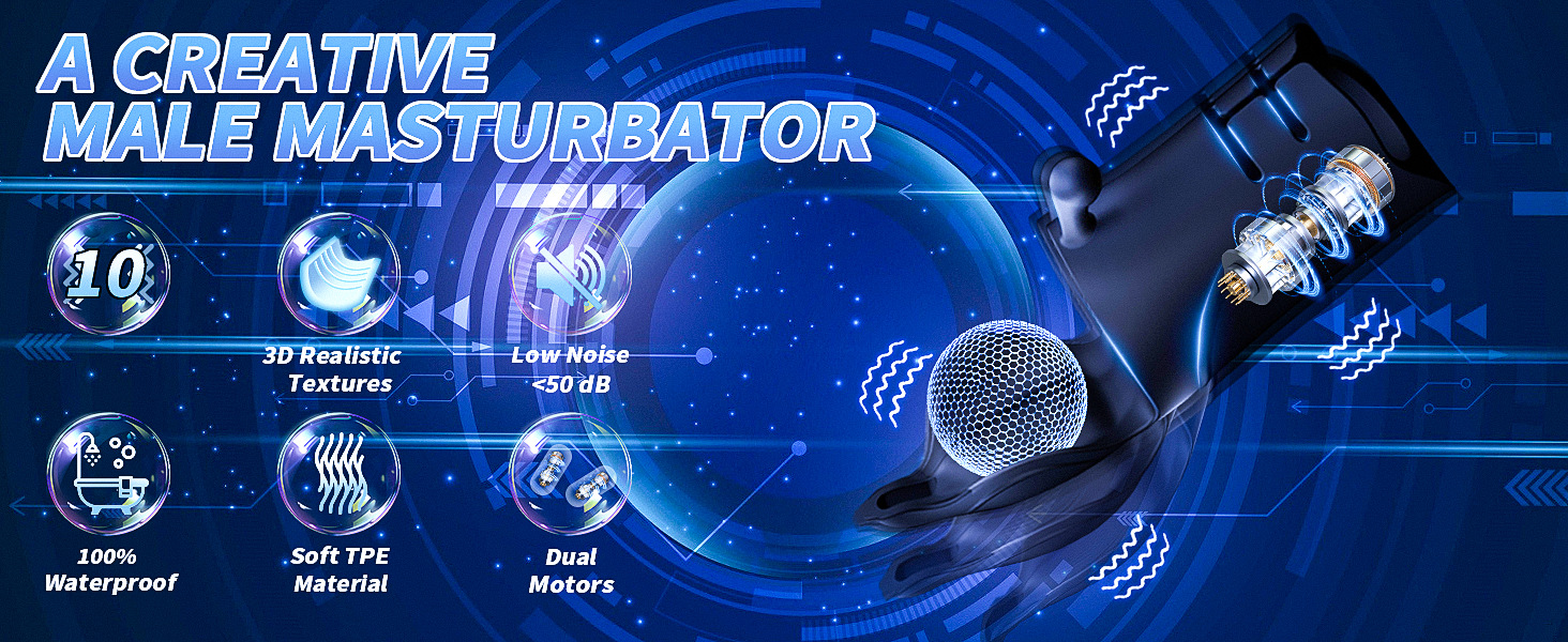 Вібратор для пеніса Jpscor - кільце для пеніса з 10 режимами вібрації, рукав для збільшення та подовження ерекції