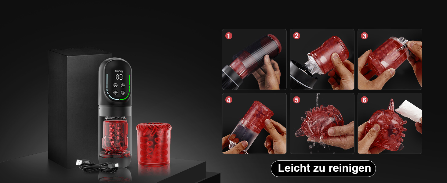 Мастурбатор чоловічий KI VIJISA з 7 режимами: вібрація, ротація, телескопічний, з силікону, для задоволення