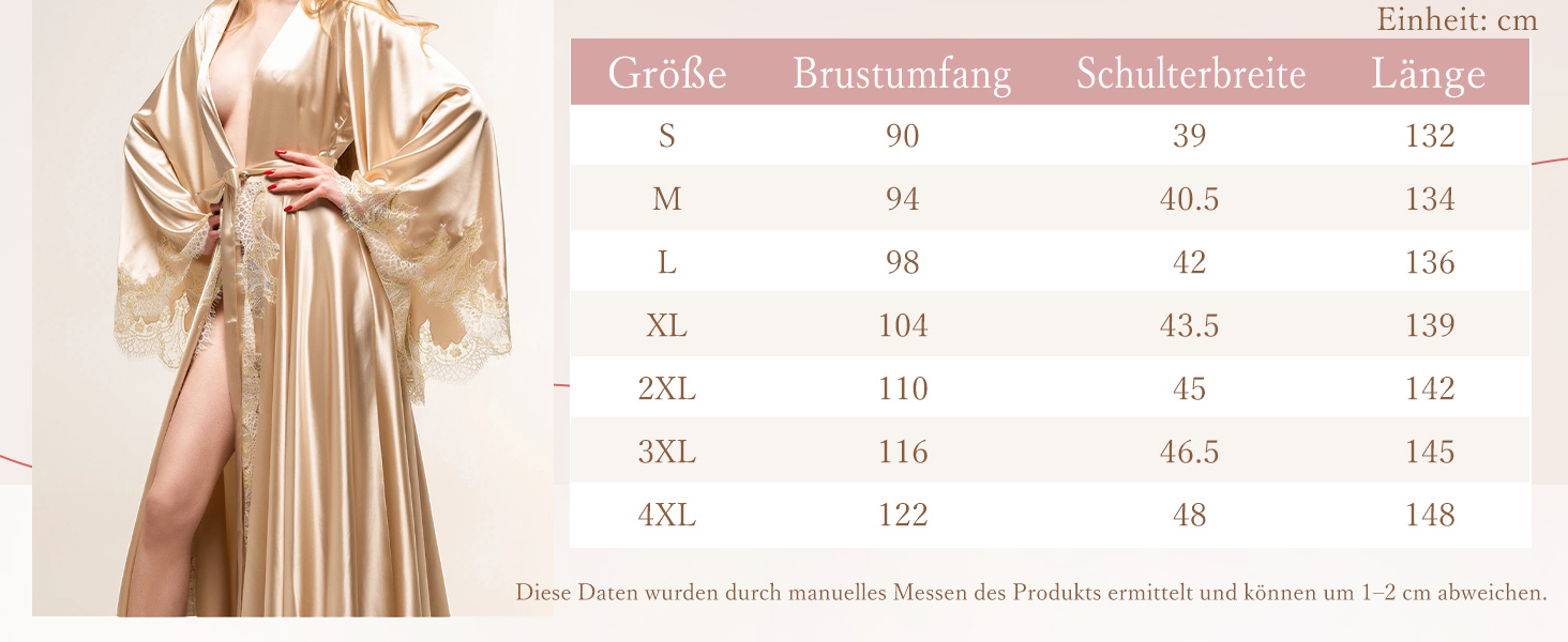 Шовковий халат для нареченої з мереживом, Kimono, довгі рукави, шампань, для весілля та вечірки