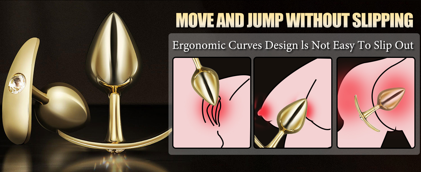 Анальний плагін TYDAY Metall 6 розмірів для жінок, нержавіюча сталь, стимулятор простати з діамантом, преміум секс-іграшка