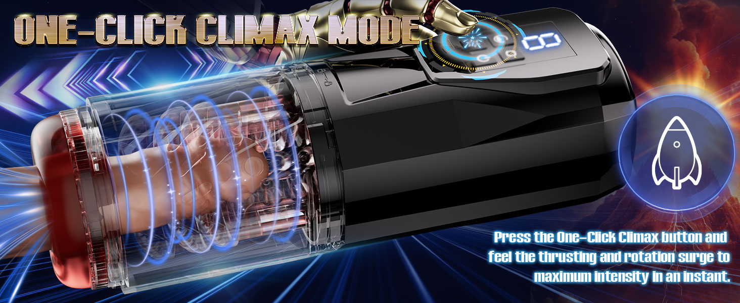 Електричний мастурбатор для чоловіків: вібрація, ротація, телескопічний дизайн, функція оргазму в один клік. Іграшка для чоловіків, масаж пеніса, Blowjob.