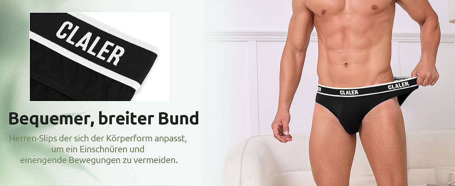 Чоловічі труси CLALER з бамбука (6 шт.) - дихаюча спортивна білизна з антибактеріальним ефектом, чорний+сірий+синій+червоний+зелений+жовтий