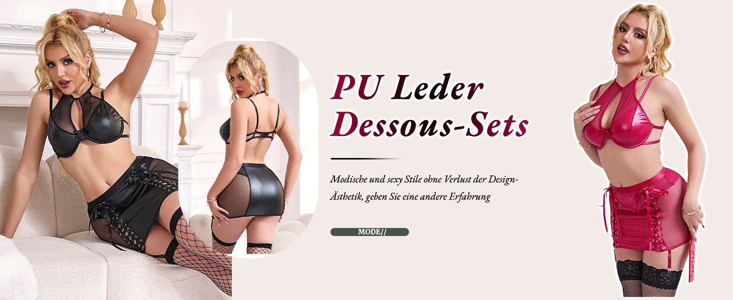 Шкіряне плаття-бабідол для жінок, Sexy Look, великі розміри, PU шкіра/Wetlook лак, міні-плаття, V-подібний виріз, A-силует, клубний стиль, чорний колір