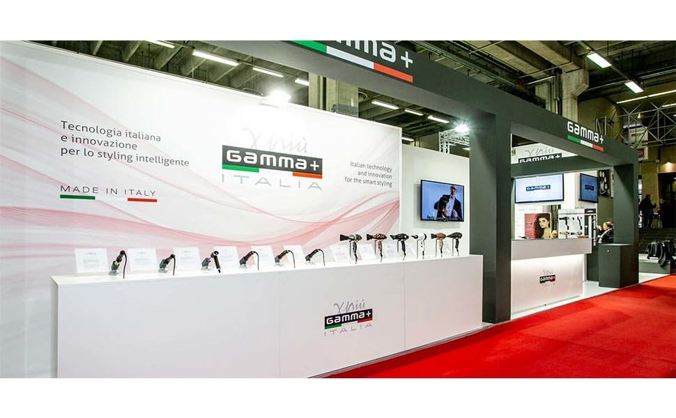 Професійний фен для волосся GAMMAPIU 3500 Power з іонізацією та турмаліновим покриттям, 2100-2500 Вт, чорний