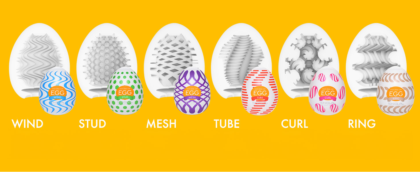 TENGA EGG WONDER - Набір з 6 різних мастурбаторів Classic