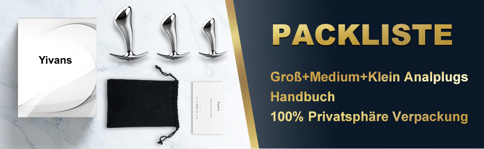 Набір анальних пробок Yivans (24мм, 29мм, 36мм) з металу, кристали, діаманти, для пар, жінок та чоловіків