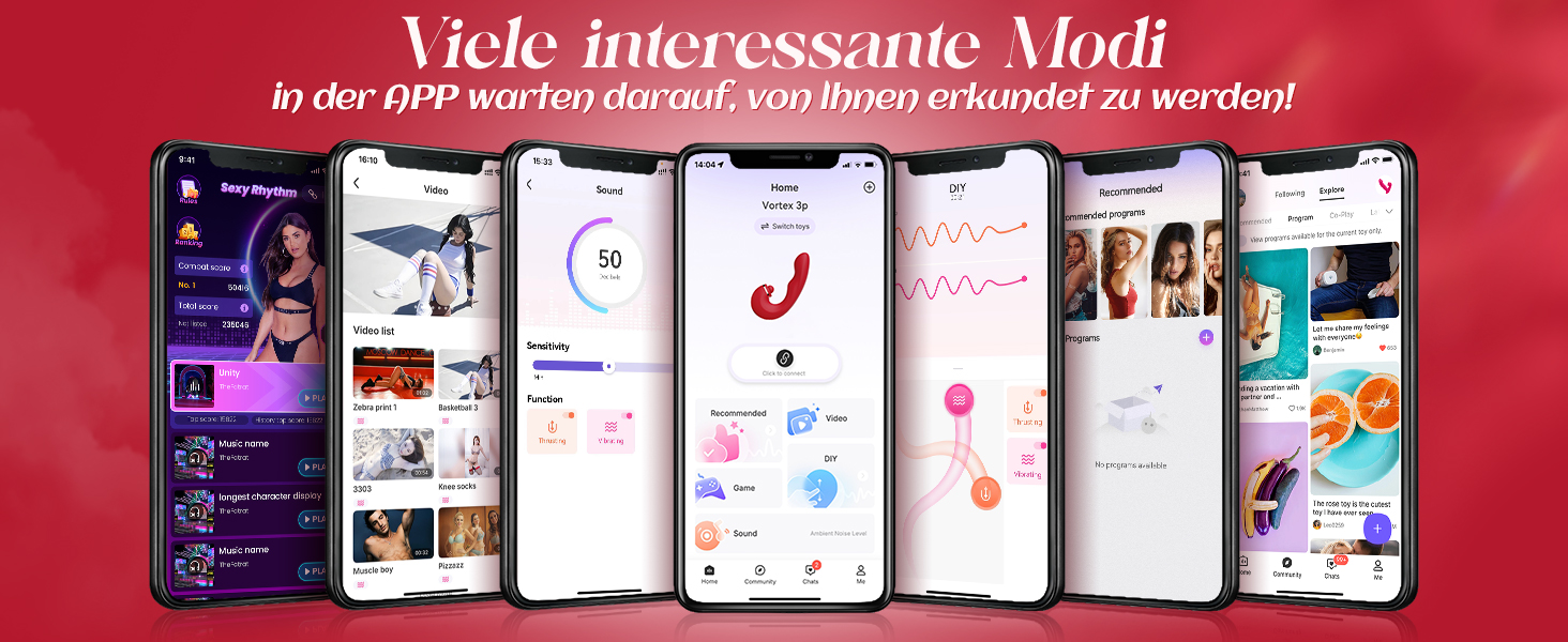 Вібратор для жінок з 5 режимами, масажер клітора та G-точки, сексуальна іграшка для пар, тихий вібратор, червоний