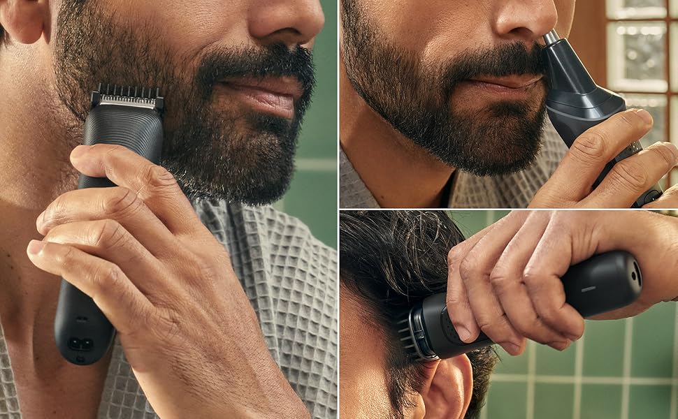 Універсальний тример Philips Multigroom 3000 серії 9-в-1 MG3946/15 для обличчя, голови та тіла, 12 налаштувань довжини