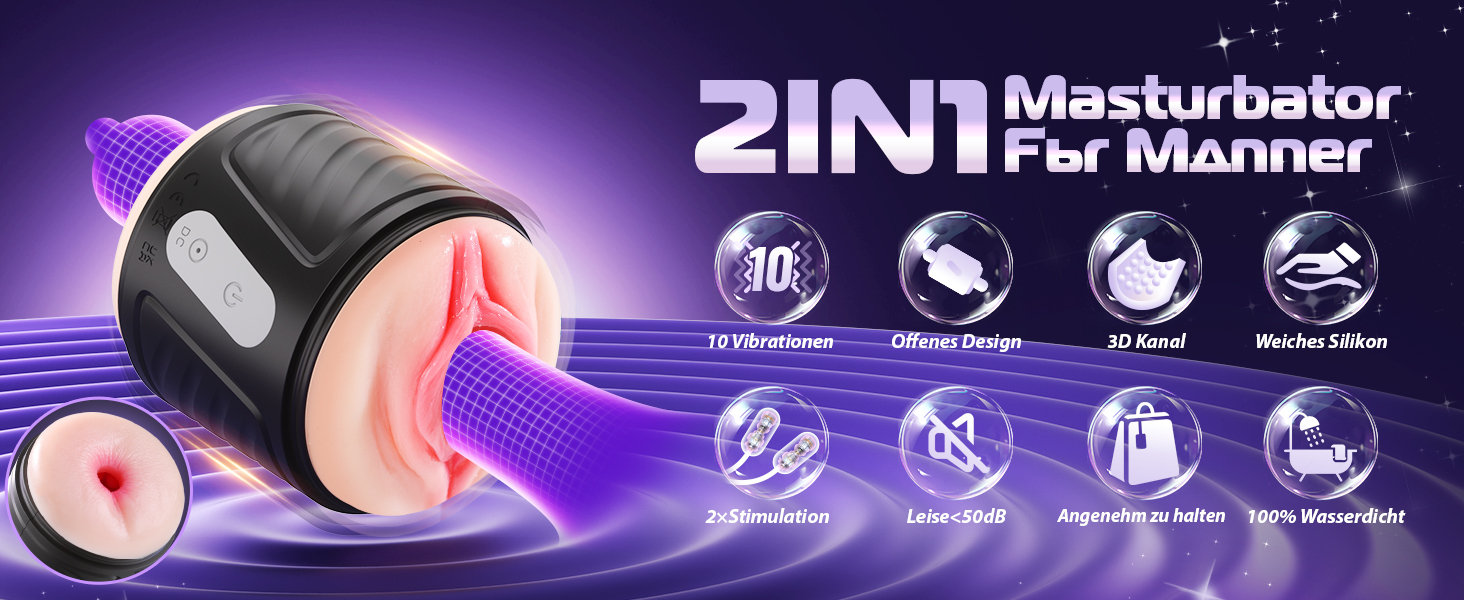 Набір секс-іграшок для пар Eisches: вібратори, стимулятори клітора, сосків та пеніса, анальний пробка, 10 режимів (чорний)