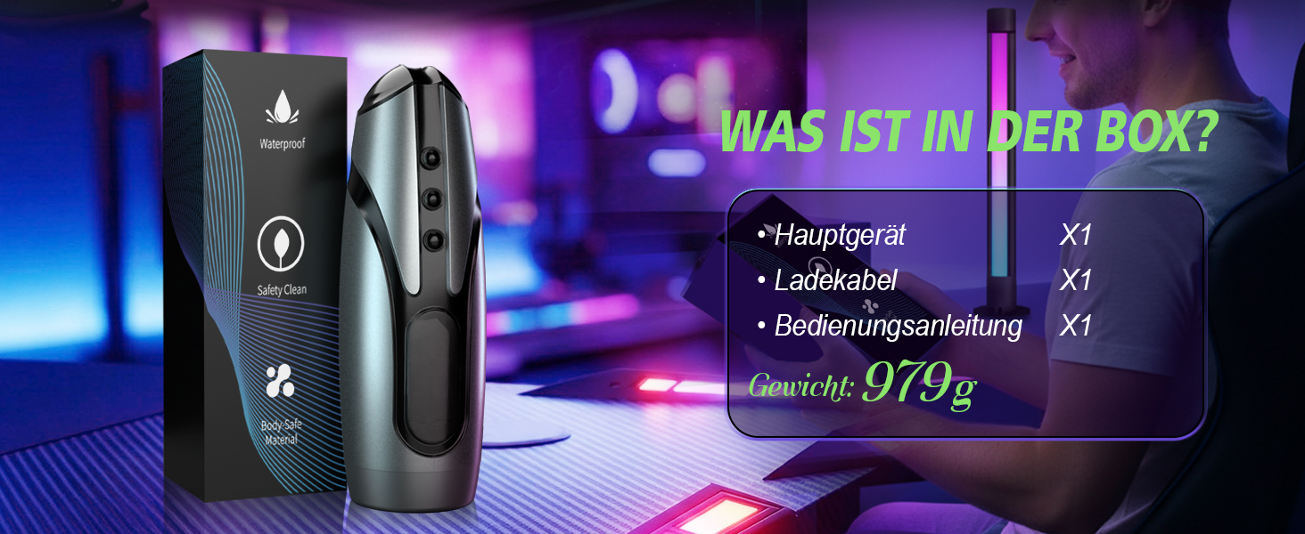 Електричний мастурбатор для чоловіків з 7 режимами вібрації та телескопічною функцією - секс-іграшка, вібратор для пеніса