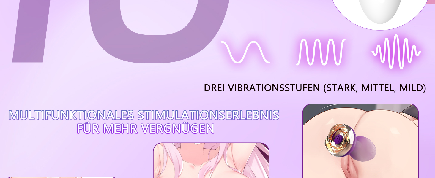 Анальні вібратори для жінок та чоловіків з пультом дистанційного керування, 10 режимів, для пар, фіолетовий