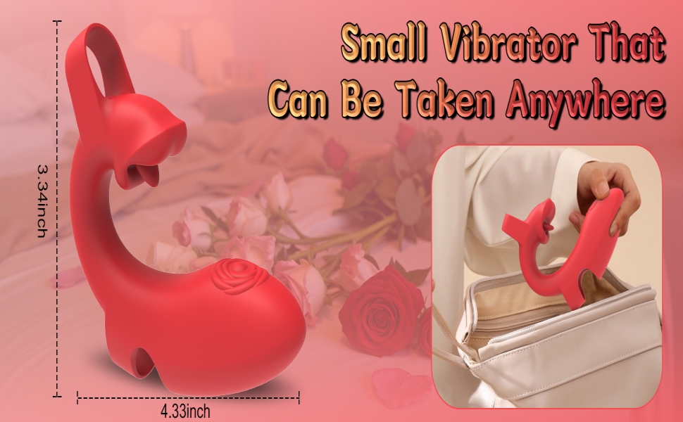 Вібратор для клітора з функцією язика – стимулятор, 10 режимів вібрації, водонепроникний та перезаряджуваний, міні вібратор з силікону для G-точки та сосків, еротична іграшка для жінок та пар