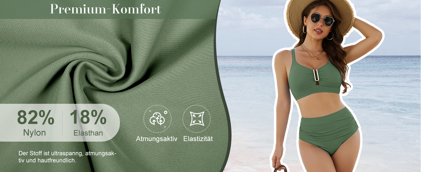 Бікіні жіночий комплект з пуш-ап, висока талія, слікучий ефект, двочастинний, сексуальний металевий U-подібний виріз з зав'язками, купальник, літня мода для жінок, чорний, розмір M