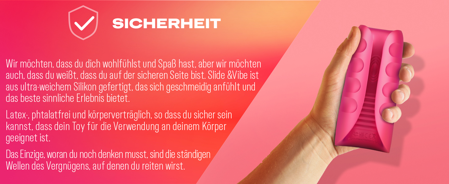 Інтимна іграшка Durex Slide & Vibe для чоловіків та пар - вібратор з 7 режимами вібрації та 3 режимами лизання, USB-зарядка, водонепроникний