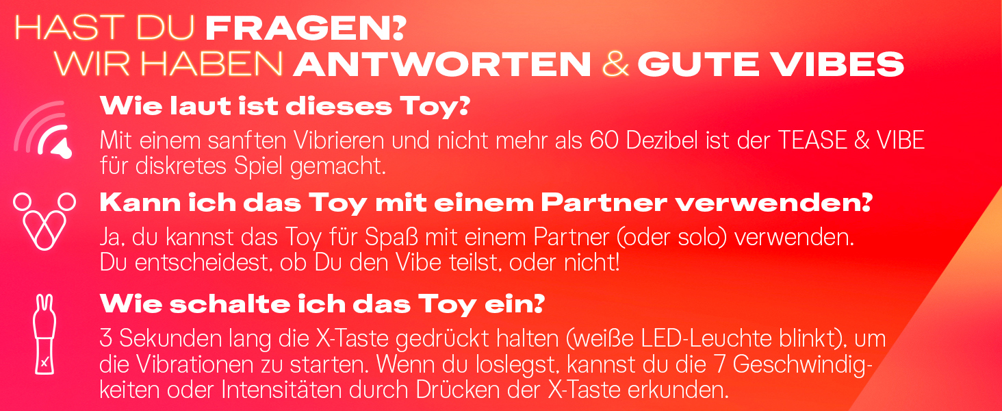 Вібратор Durex Tease & Vibe 2-в-1 з тезером - секс-іграшка для жінок, чоловіків та пар, 7 режимів вібрації, USB-зарядка, водонепроникний