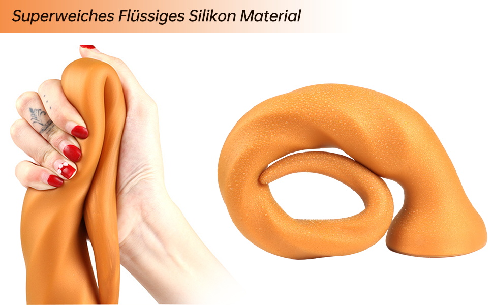 Анальний плаг Roluck для чоловіків, 54 см, з м'якого силікону, з присоском для масажу простати та анального оргазму