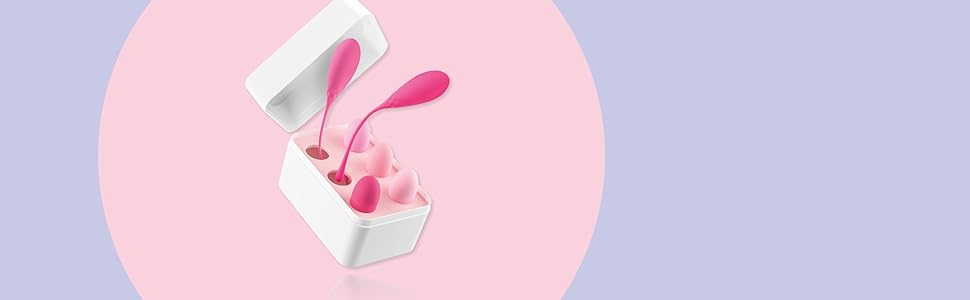 Набір кегельболів Teazers: важені тренувальні м'ячі для вправ для тазового дна (рожевий)