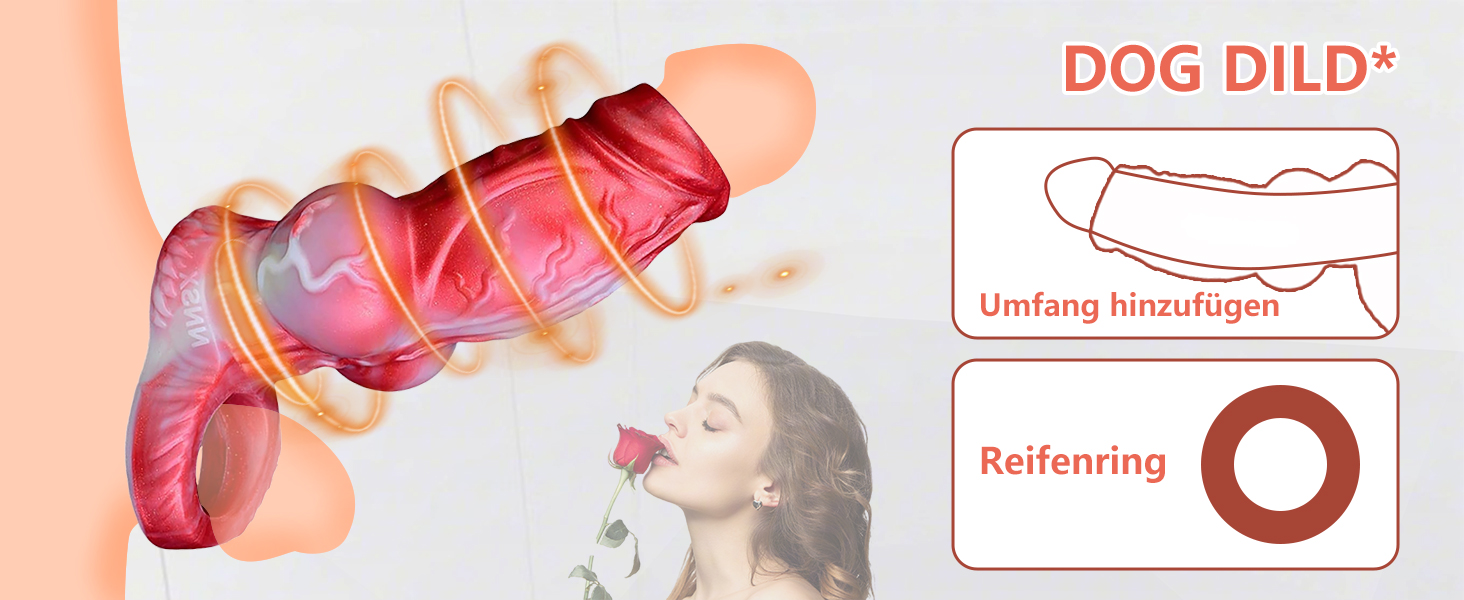 Реалістичний пеніс для собак з рідкого силікону TDLPlus – секс-іграшка для чоловіків та пар, розширювач пеніса