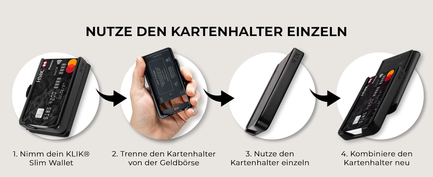 Шкіряний мінімалістичний гаманець KLIK Slim з монетницею та RFID захистом для чоловіків, темно-коричневий, на 10-12 карток