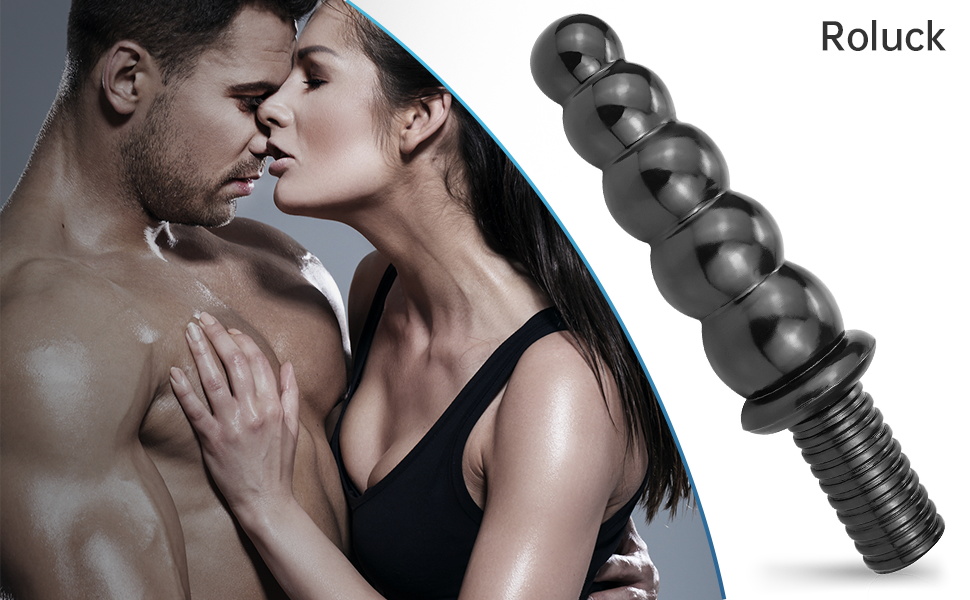 Анальний масажер Roluck Giant - гнучкий, з різьбою, для чоловіків та жінок, з ПВХ, для тренувань та простати