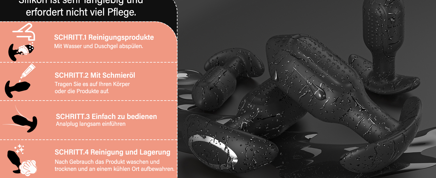 Набір силіконових анальних простатових масажерів Yivans для пар, 10 режимів вібрації, керування через додаток