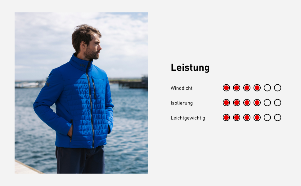 Чоловіча утеплена куртка Helly Hansen Crew Insulated Jacket 2.0, темно-синя (Navy), розмір M