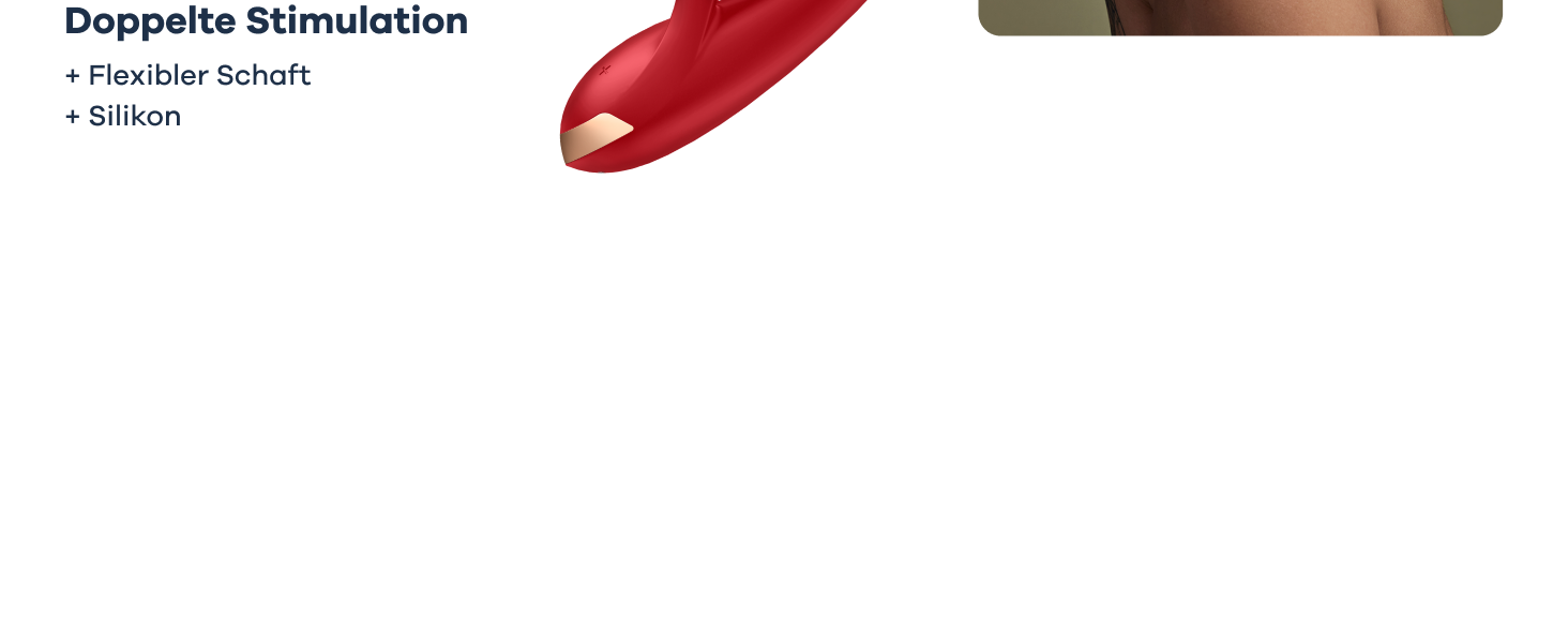 Вібратор Satisfyer Double Flex Connect з Bluetooth-додаток | Інтимні іграшки для жінок | Водонепроникний (IPX7) | З високоякісного силікону | Перезаряджається | Червоний