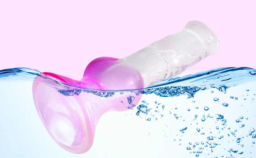 Анальний дildo Difemstoy з сильним соском, XXL, стимулятор G-точки, іграшки для дорослих для жінок, чоловіків, пар, фіолетово-прозорий