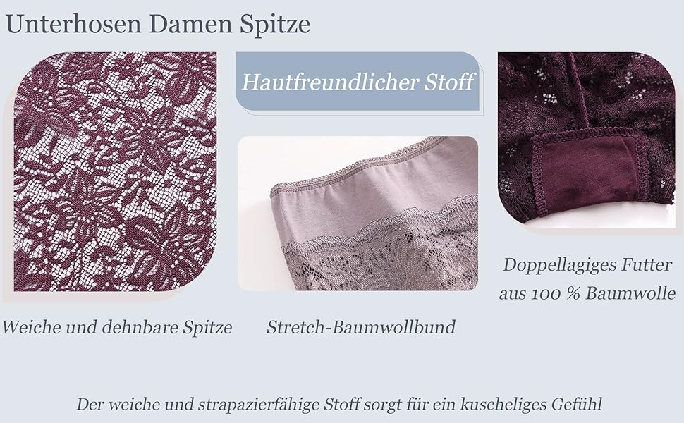 5 пар жіночої білизни: сексуальні панчіхи, трусики з мереживом, боксерки з бавовни, великі розміри S-3XL, чорний/бежевий/пудровий/фіолетовий/білий
