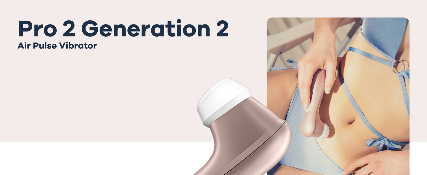 Satisfyer Pro 2 - вібратор для жінок | Тиха та потужна стимуляція клітора | Інтимна іграшка, подарунок для жінок | Еротичний вібратор | Стимулятор з імпульсною технологією | Розмір one-size (рожеве золото, 1 шт.)