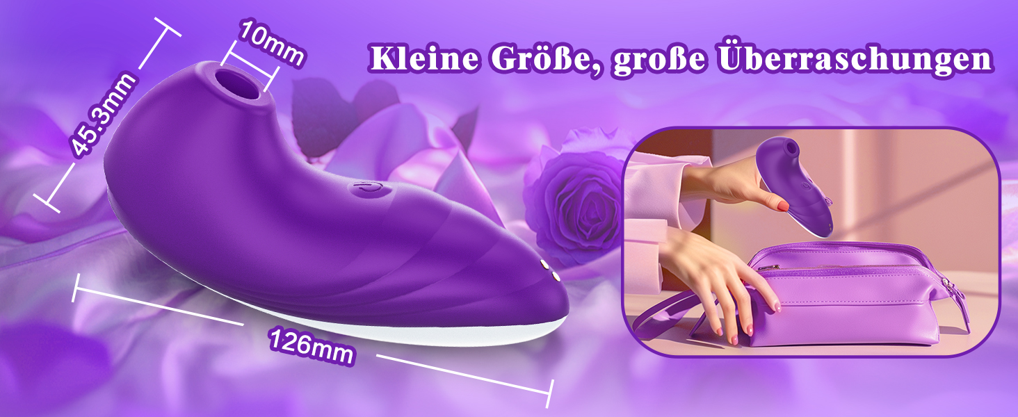 Вібратор для жінок з силікону, набір вібраторів з 7 режимами, тихий та потужний, фіолетовий