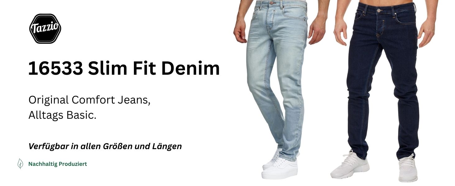 Чоловічі джинси Slim Fit Tazzio Jeans Denim 16533, білі, стрейч