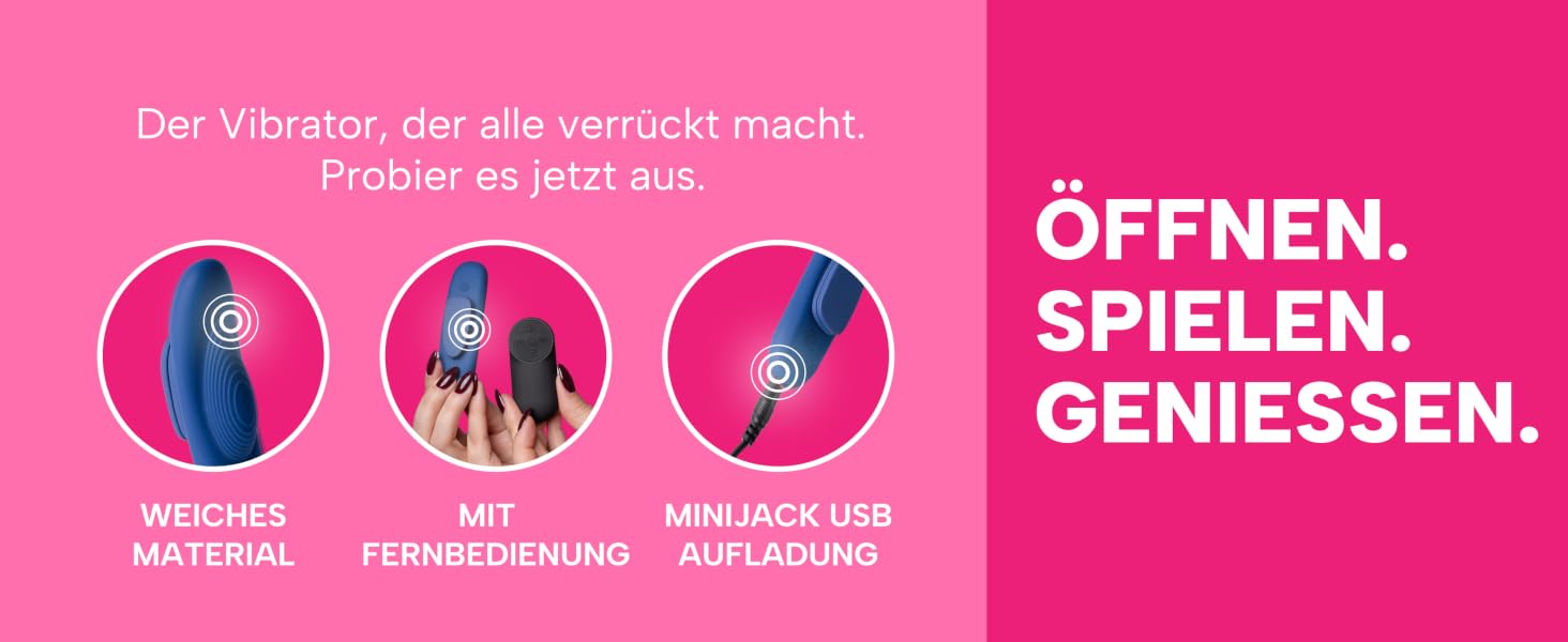 Вібратор MySecretCase з пультом дистанційного керування для жінок: стимулятор клітора та G-точки, 7 режимів вібрації та тиску, силіконовий, блакитний
