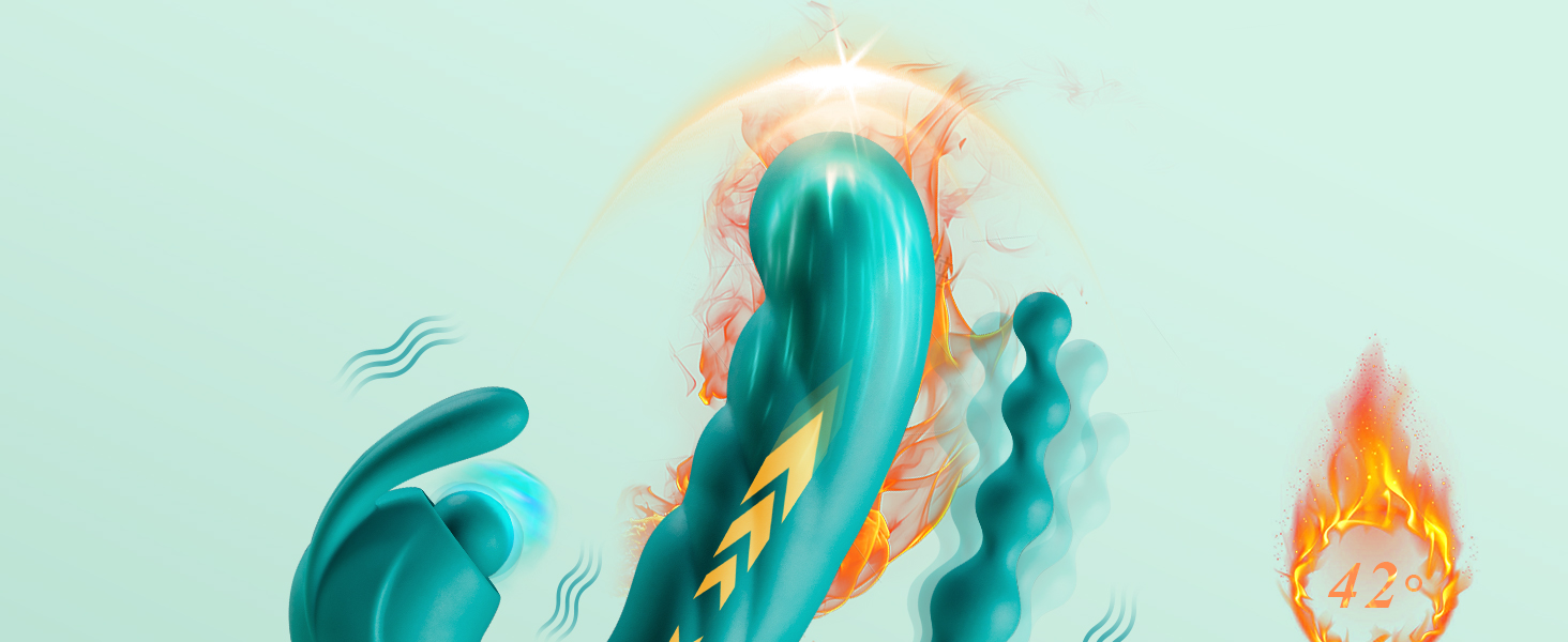 Вібратор G-Punkt Rabbit 3-в-1: анальний дildo, стимулятор клітора, для жінок. Силіконовий вібратор, іграшки для дорослих, для пар. 5 режимів вібрації, XXL