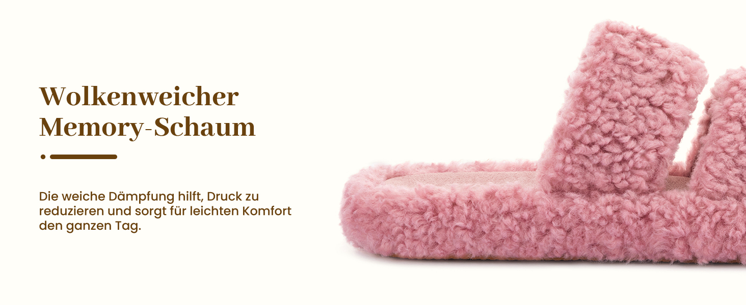 Жіночі м'які капці RockDove з ефектом пам'яті (Memory Foam), розмір 38/39 EU, колір старорожевий