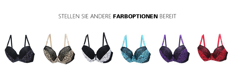 Чорний мереживний бюстгальтер та труси Moonbadi з пуш-ап, розмір 85E, червоний