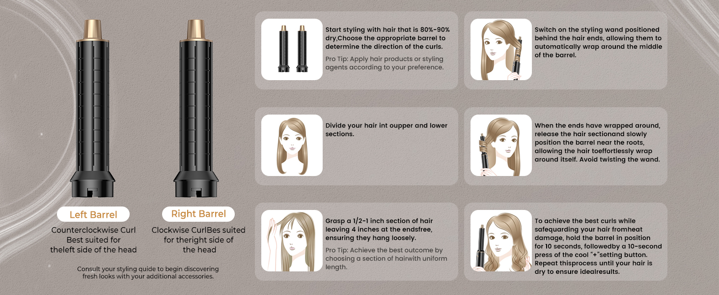 Мультистайлер для волосся 5 в 1 Haarstyler 1000W: фен-щітка, гофре, вирівнювач та насадки для завивки, білий