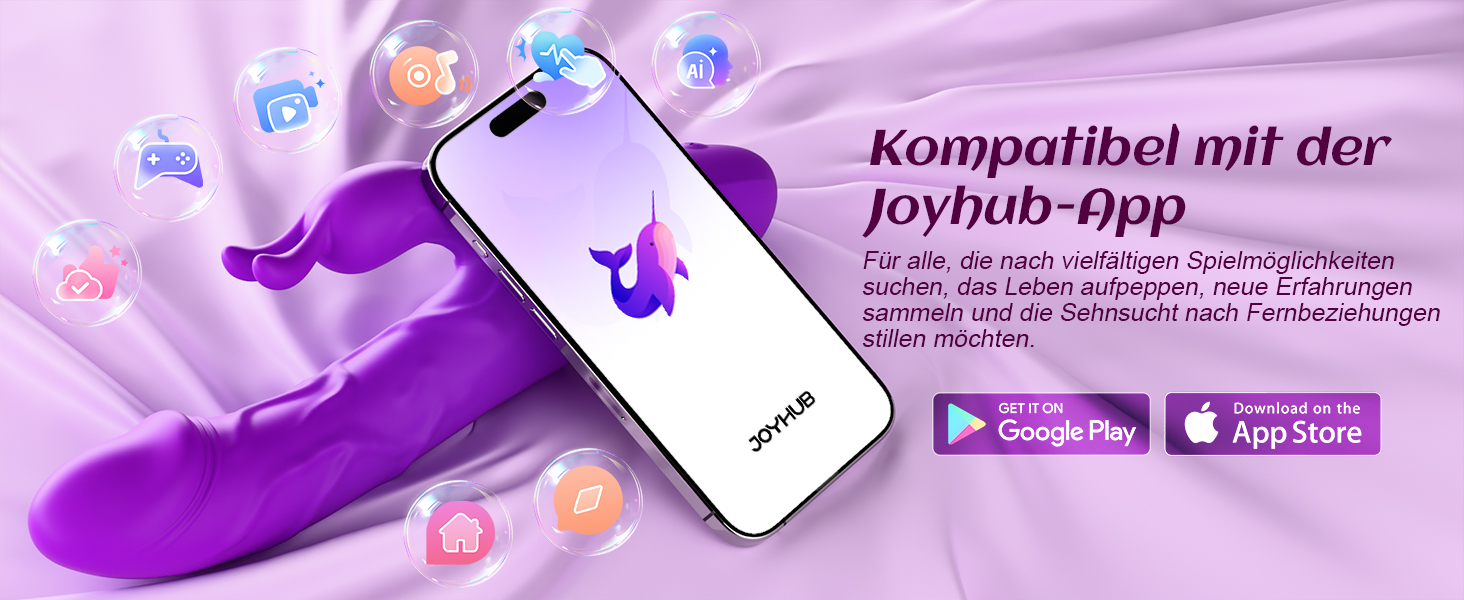 Вібратор для жінок Гобокен: кролик з 10 режимами вібрації, G-точка, кліторальний та анальний вібратор, для пар та індивідуального використання