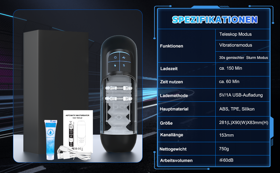 Електричний мастурбатор Leishen для чоловіків з масажними кульками - 10 режимів зсуву та 7 вібрацій