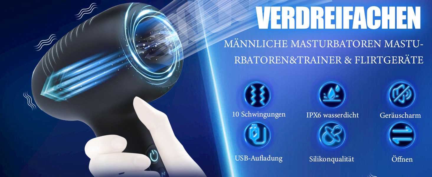 Електричний мастурбатор для чоловіків ChicLSQ – автоматичний масажер пеніса з 10 режимами вібрації, blowjob-масажер, Pocket Pussy, секс-іграшки для чоловіків