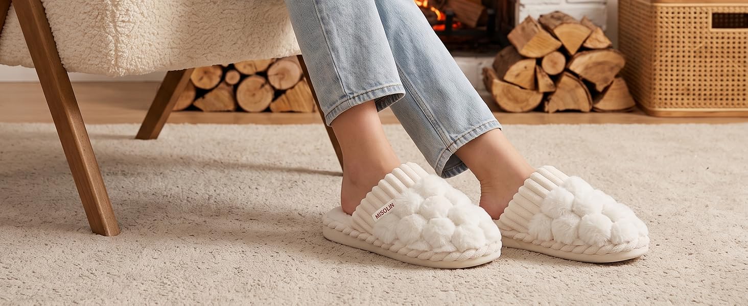 Жіночі зимові домашні капці з ефектом пам'яті (Memory Foam), теплі та м'які, персиково-рожеві, розмір 38.5/40 EU