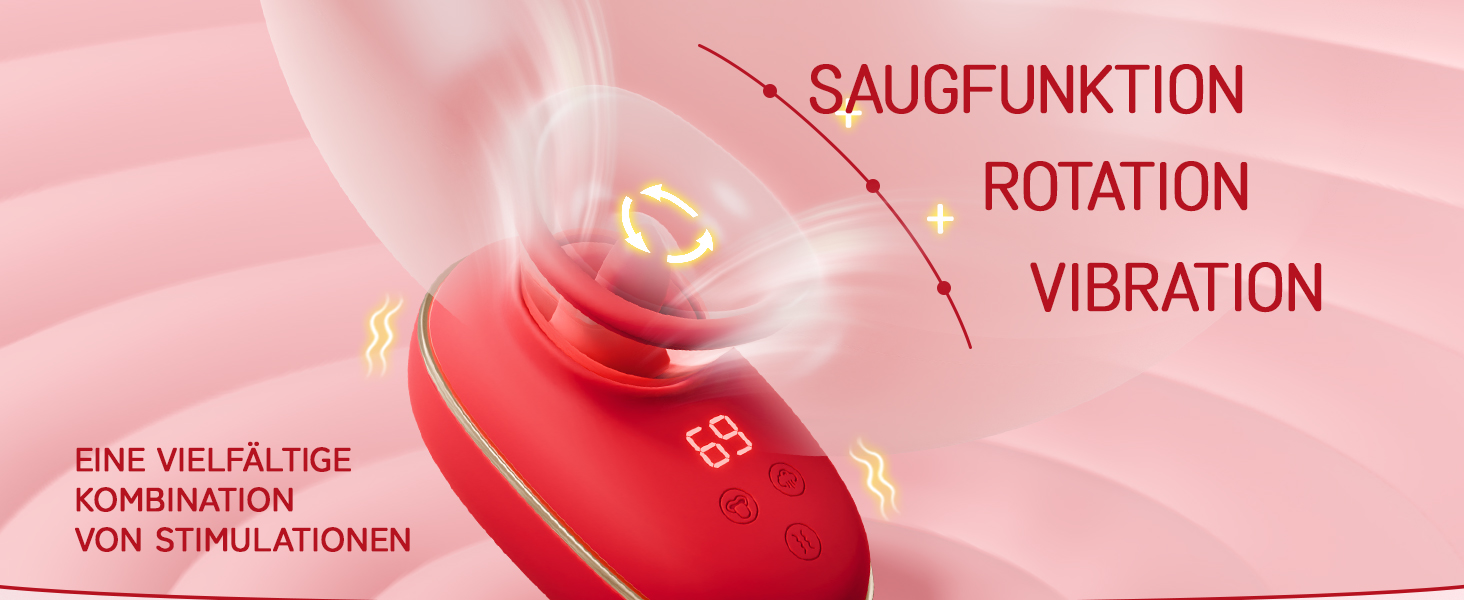 Вібратор для жінок, секс-іграшка для пар: кліторальний масажер з знімним стаканчиком, набір вібраторів з 3 насадками, 9 режимів та вібрацією