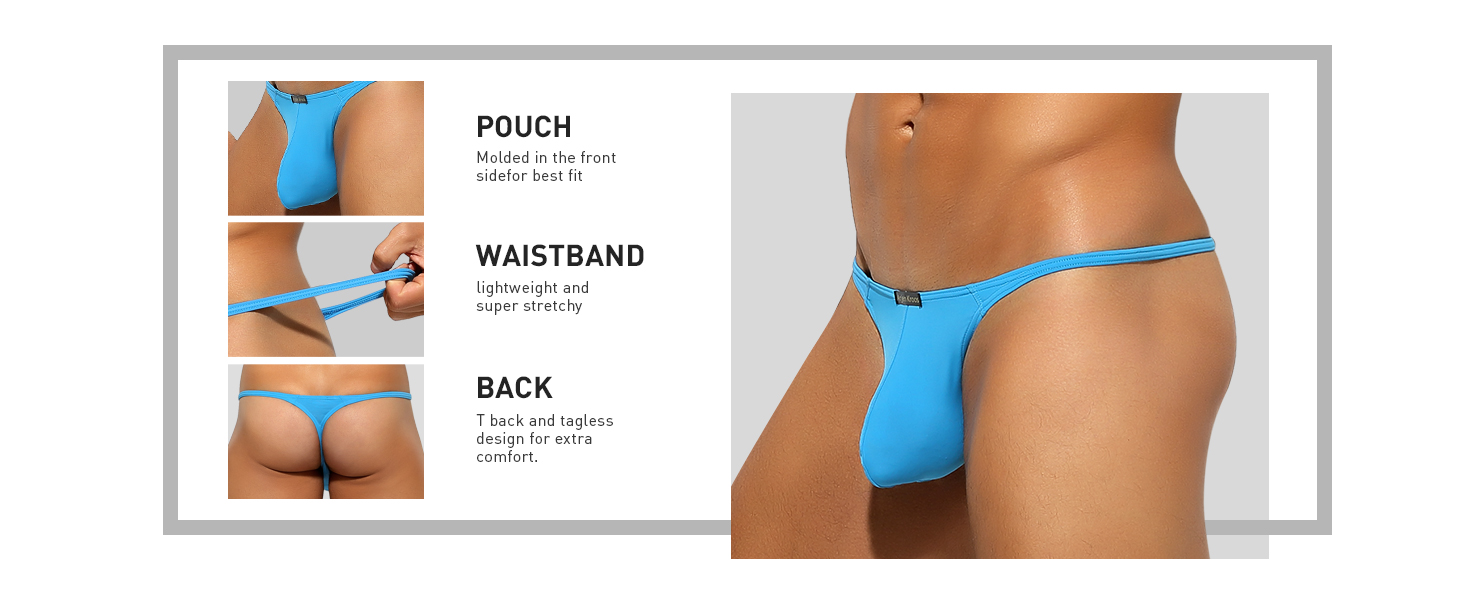 Танга чоловічі Casey Kevin (6 шт.) - XL, багатокольорові