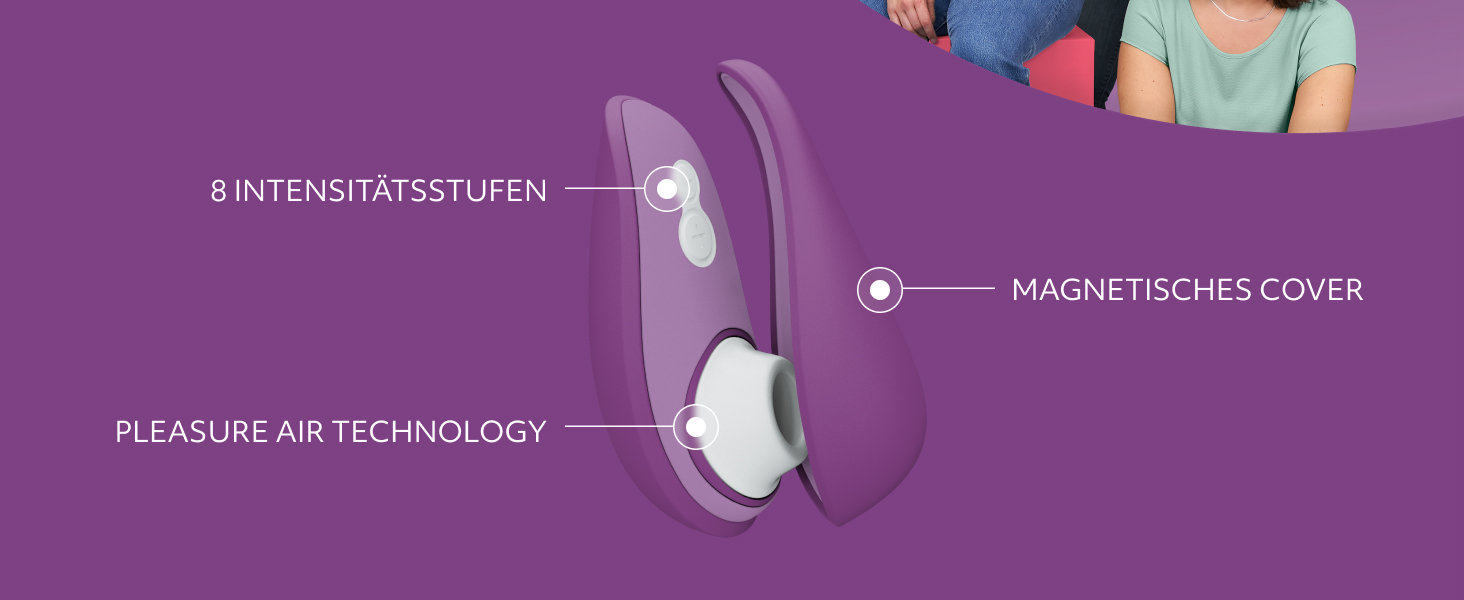 Womanizer Pleasure Air Toy - Стимулятор клітора з 8 рівнями інтенсивності, водонепроникний вібратор для жінок та пар, Sage Green (Liberty 2)