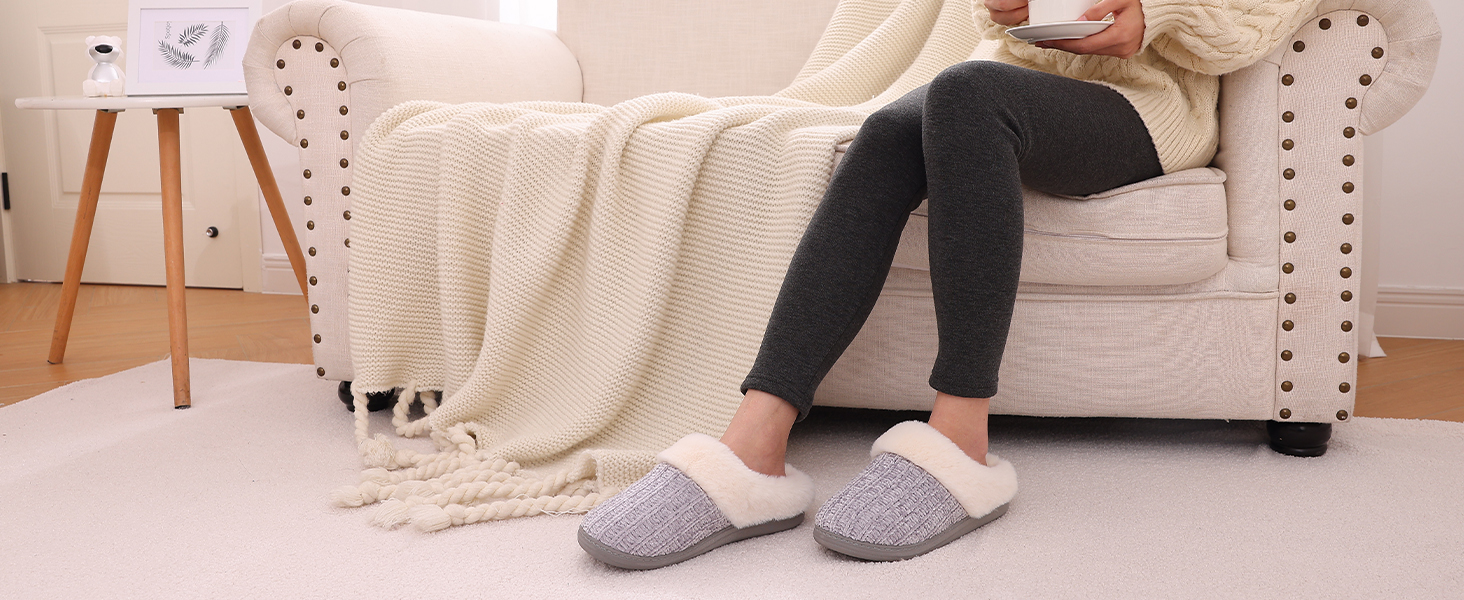 Жіночі зимові капці Evshine з плюшу та ефектом пам'яті (Memory Foam), рожеві, розмір 38/39 EU