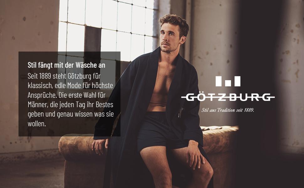 Слип-труси чоловічі Götzburg (10 шт.) з натуральної бавовни, чорний