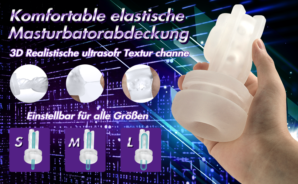 Електричний вібратор для чоловіків з 7 режимів потужності та вібрації, LCD дисплеєм, кільцем для пеніса.