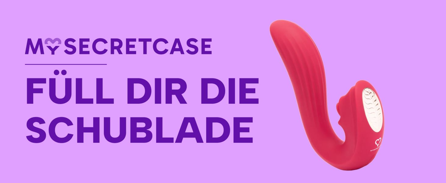 Вібратор MySecretCase з пультом дистанційного керування для жінок (Рожевий) - 7 режимів вібрації та тиску, стимулятор клітора та G-точки, силікон